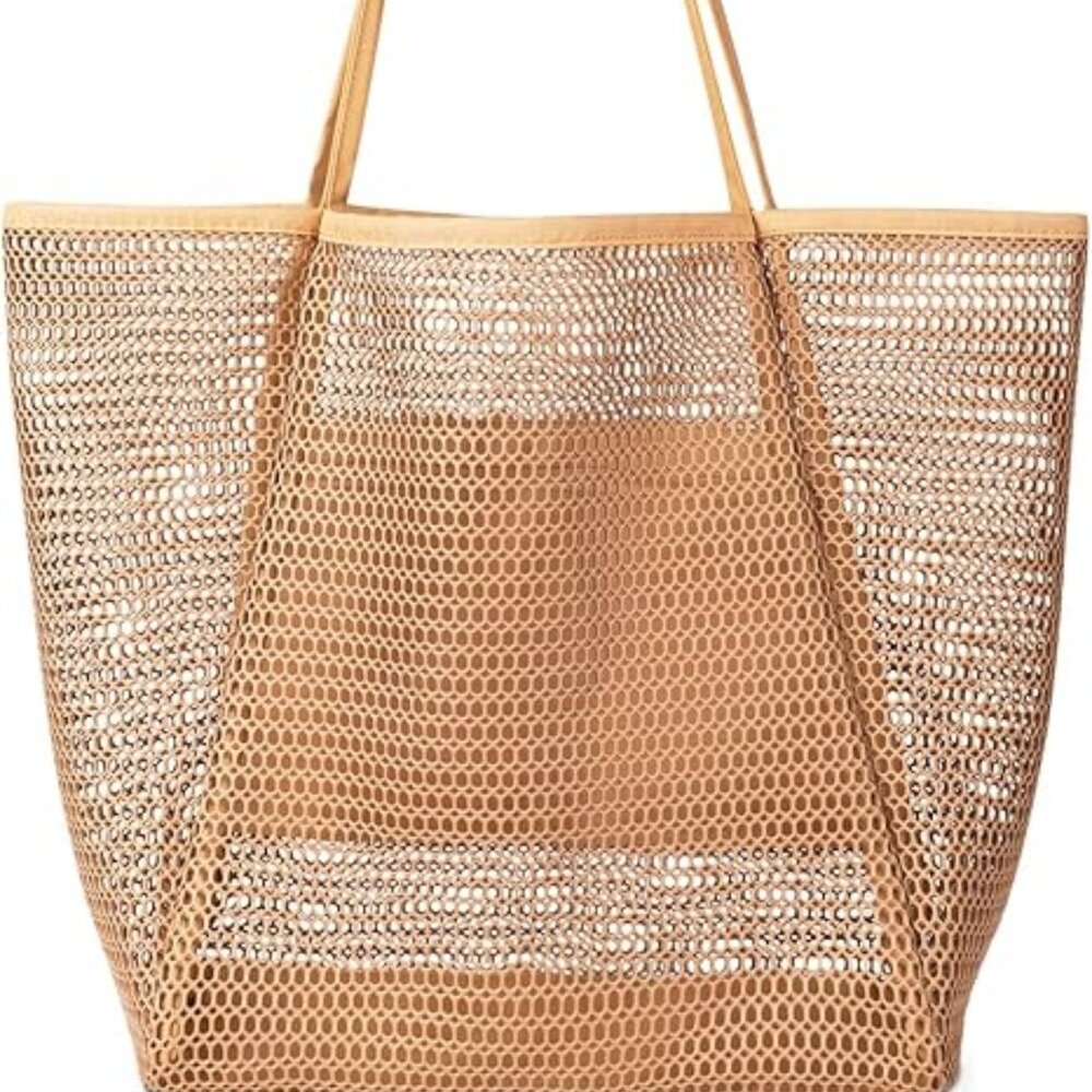Mesh Beach Tote Bags for Womens, Causal Hobo Pool Bags